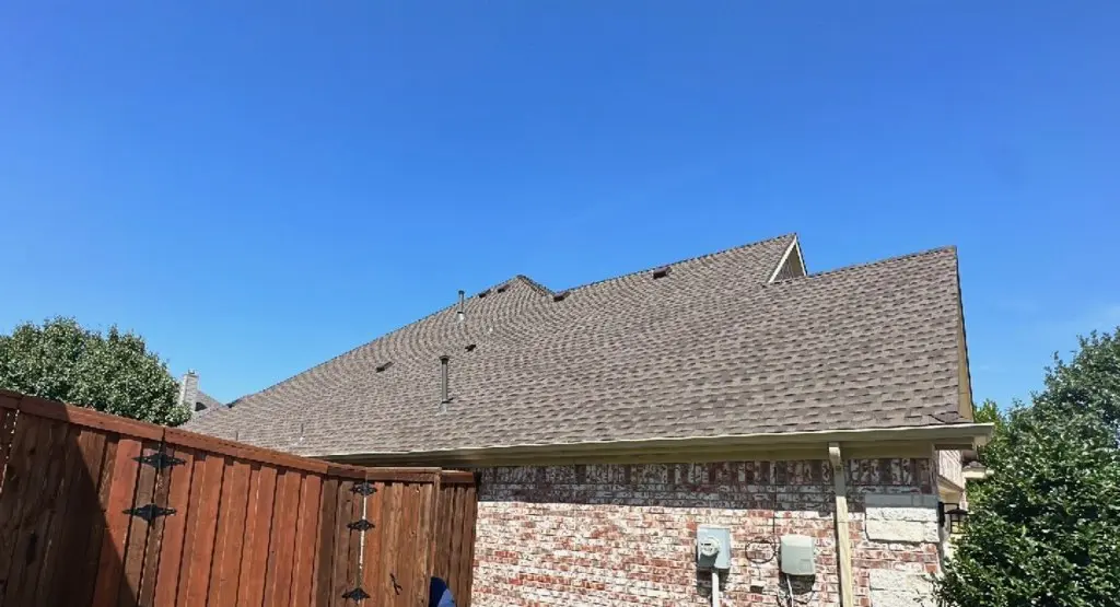 Completed roof replacement project in Cedar Park